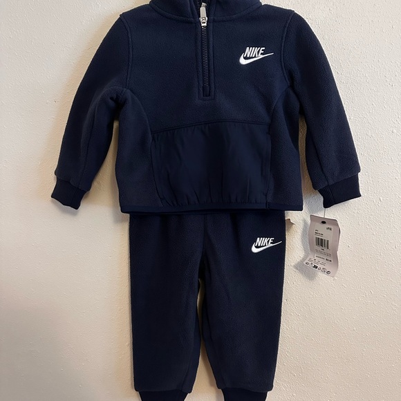 Nike Kids Navy NWT Fleece Set Outfit - Picture 2 of 7